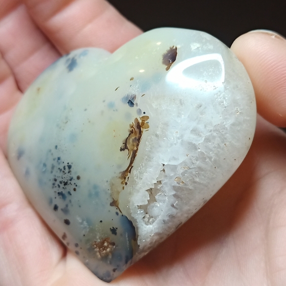 Dendretic Agate Heart - Picture 2 of 10